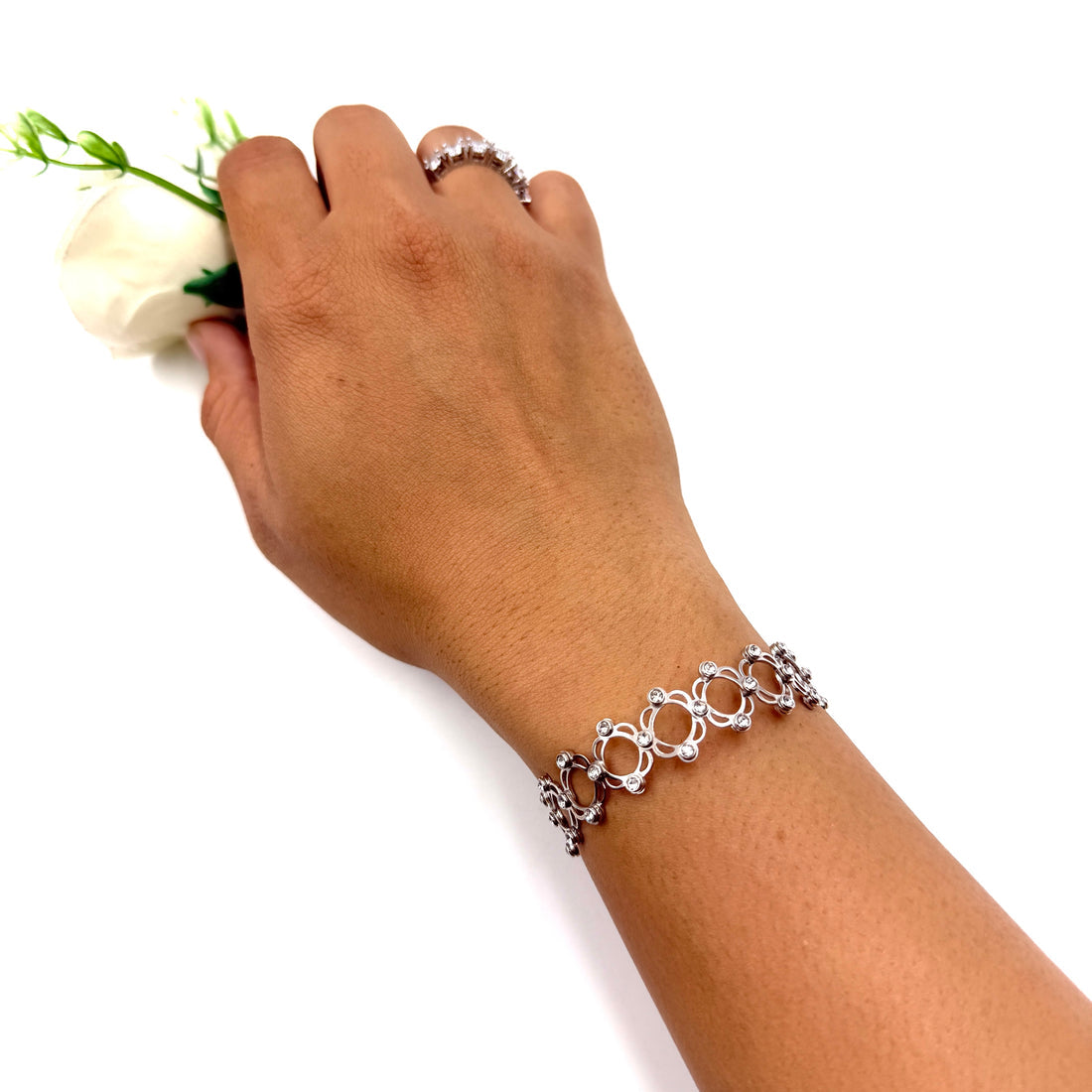 Adjustable 925 Silver Convertible Bracelet Cum Ring