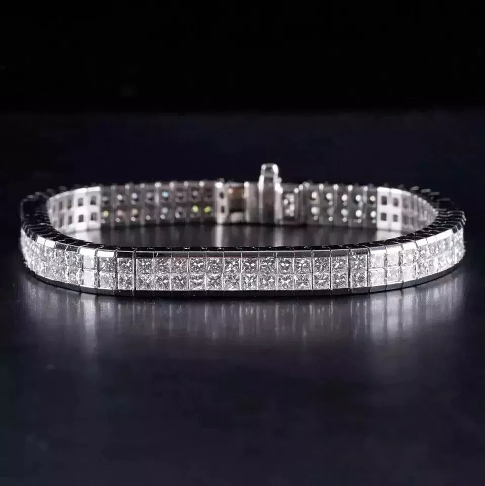 10ct Lab Created Diamonds 14k White Gold Plated Sterling Silver