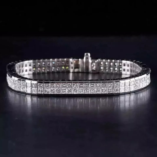10ct Lab Created Diamonds 14k White Gold Plated Sterling Silver